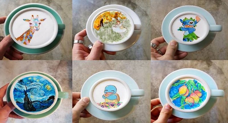 Al Sahawat Times Korea coffee art 