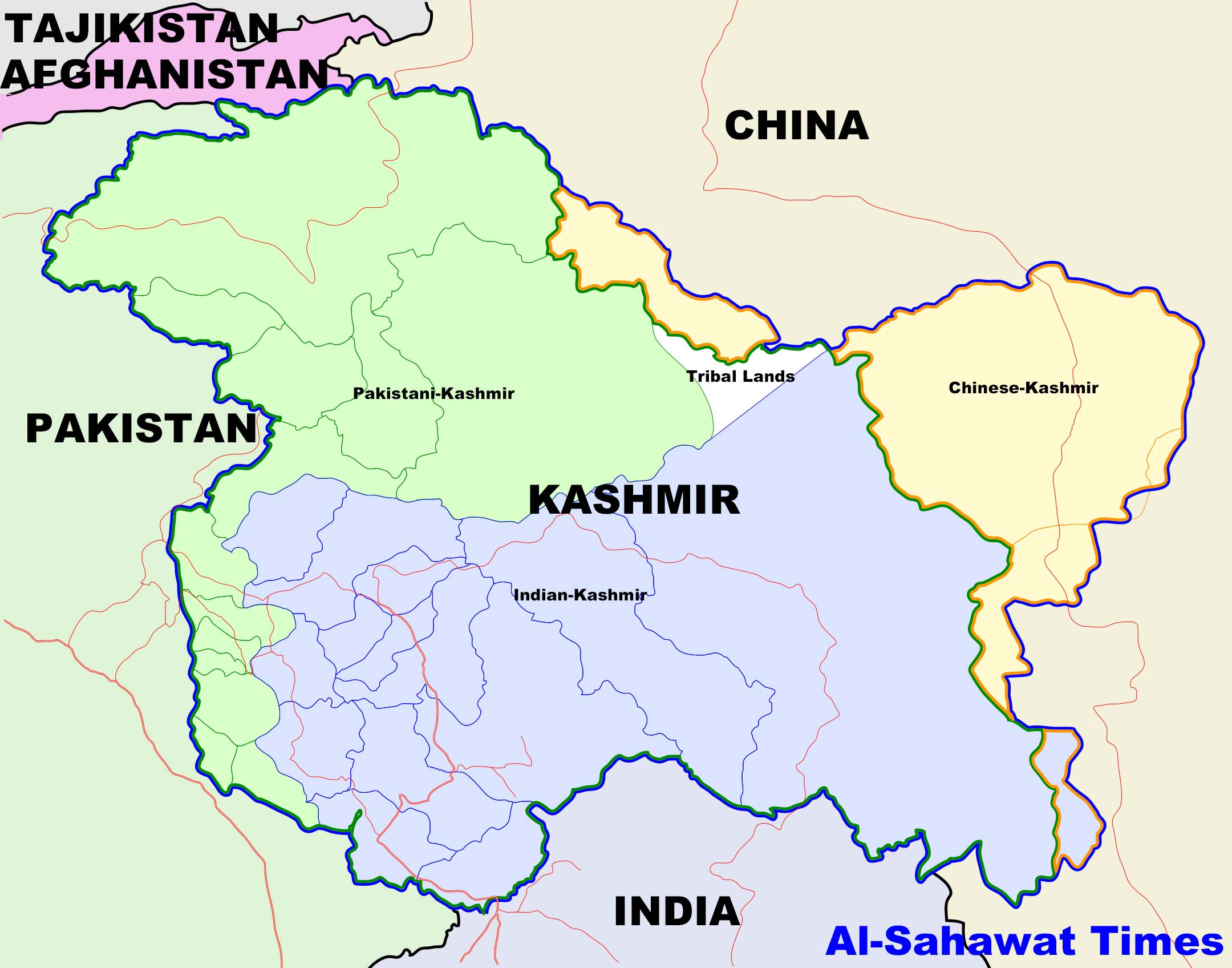 Al-Sahawat times - Kashmir Map